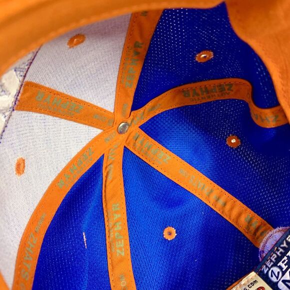 NY Islanders Authentic Zephyr Blue & Orange Hat M/L Fit Licensed NHL "Sample" - Picture 5 of 6
